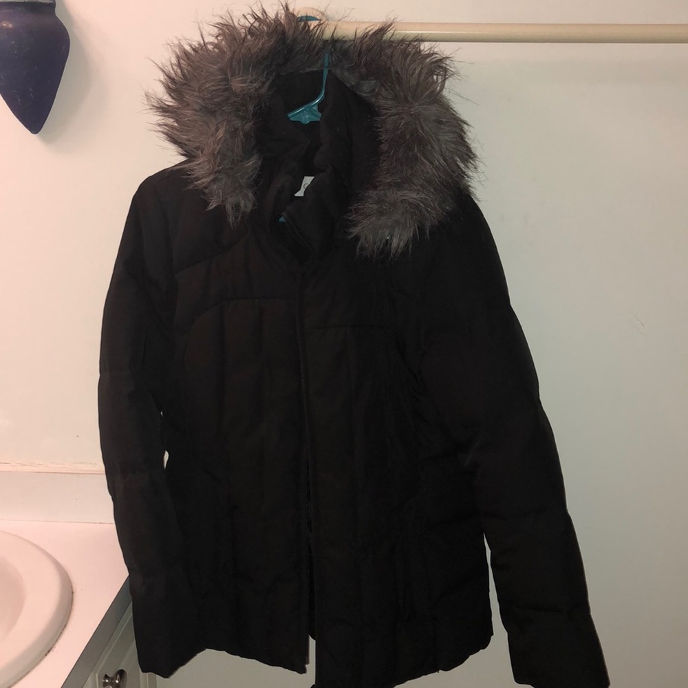 Black Calvin Klein winter jacket
